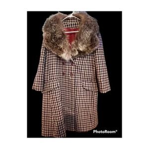 Li Dano vintage fur collar coat